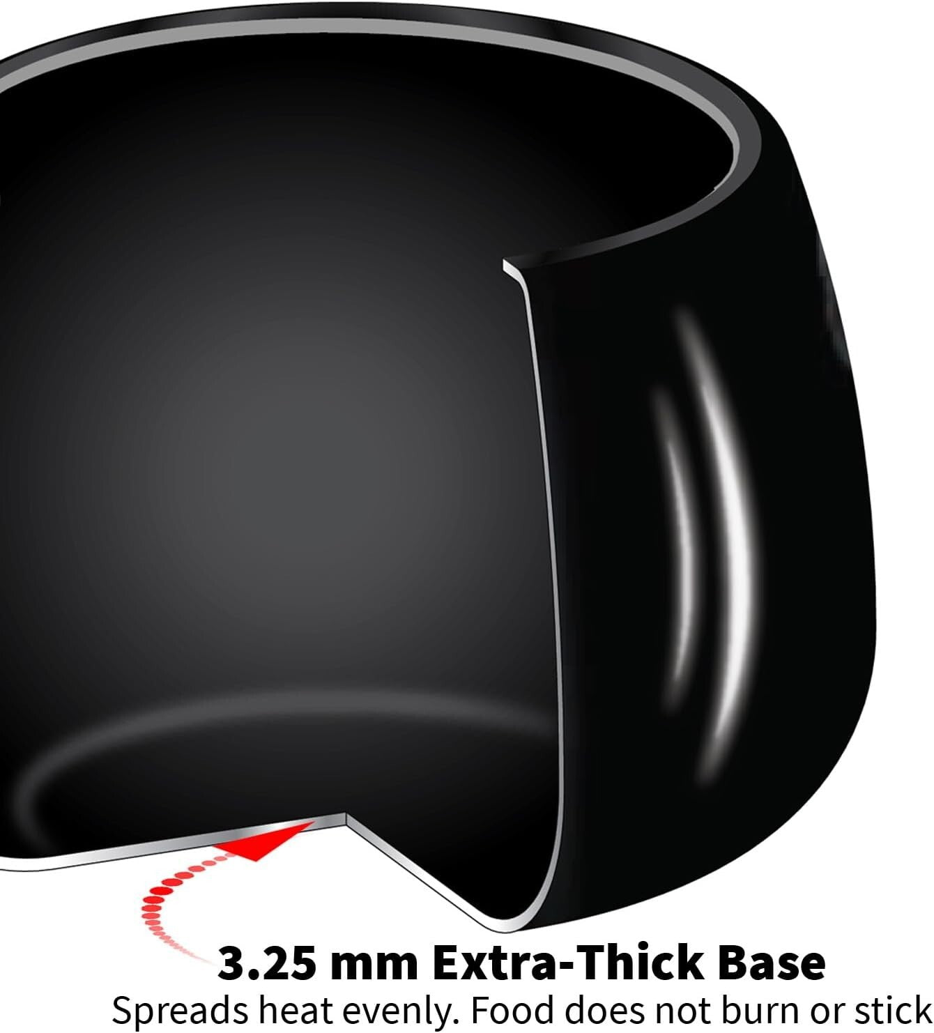 4L Hard Anodized Black Pressure Cooker - Modern Design for Fast Cooking