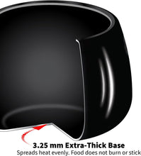 Load image into Gallery viewer, 4L Hard Anodized Black Pressure Cooker - Modern Design for Fast Cooking