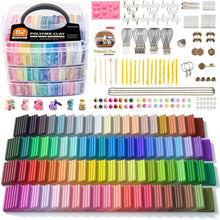 Load image into Gallery viewer, Oven-Bake Polymer Clay Kit - 82 Colors with Tools &amp; Accessories for DIY Projects
