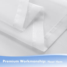 Load image into Gallery viewer, Stylish White Waterproof Curtains for Gazebo - 4 Panels, Light Filtering Grommet