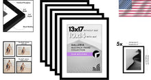 Load image into Gallery viewer, Timeless Black Gallery Frame Set of 5 – 13x17 or 10x14 with Polished Plexiglass