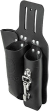Load image into Gallery viewer, 3-Pocket Leather Tool Holder by Klein - Fits 2-Inch Belts with Knife Snap