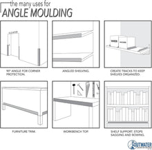 Load image into Gallery viewer, 3/4" x 3/4" Matte Black Angle Moulding - Scratch-Resistant, 36" Lengths