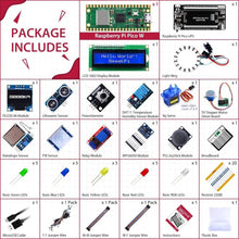 Load image into Gallery viewer, Versatile Raspberry Pi Pico W Ultimate Kit with Sensors &amp; MicroPython Support