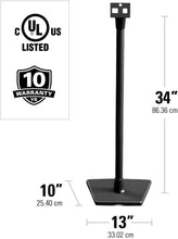 Load image into Gallery viewer, Audio-Enhancing Aluminum Stand for Sonos Speakers with Cable Management - Black