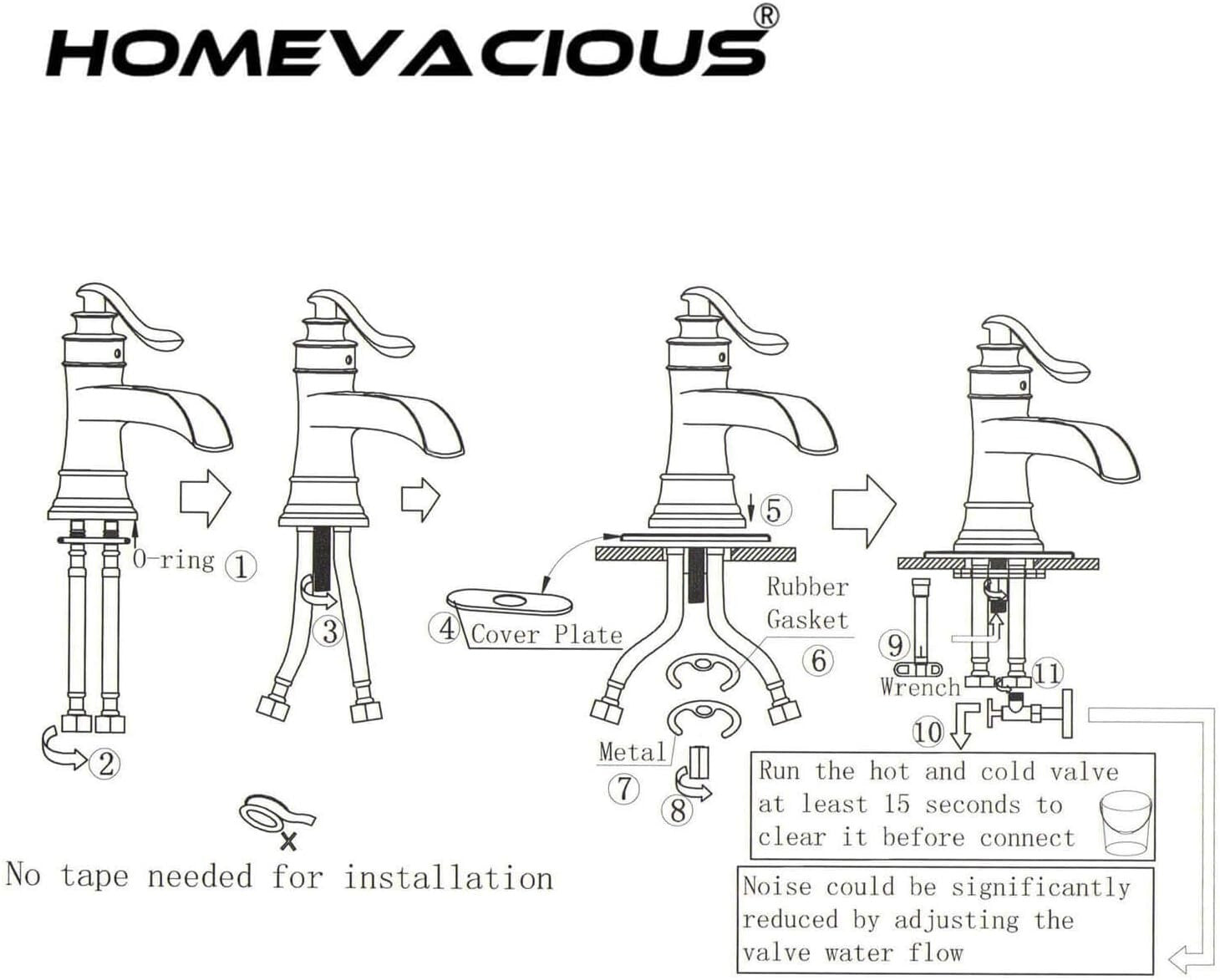 Commercial-Grade Waterfall Faucet with Lever Handle in Oil Rubbed Bronze Finish