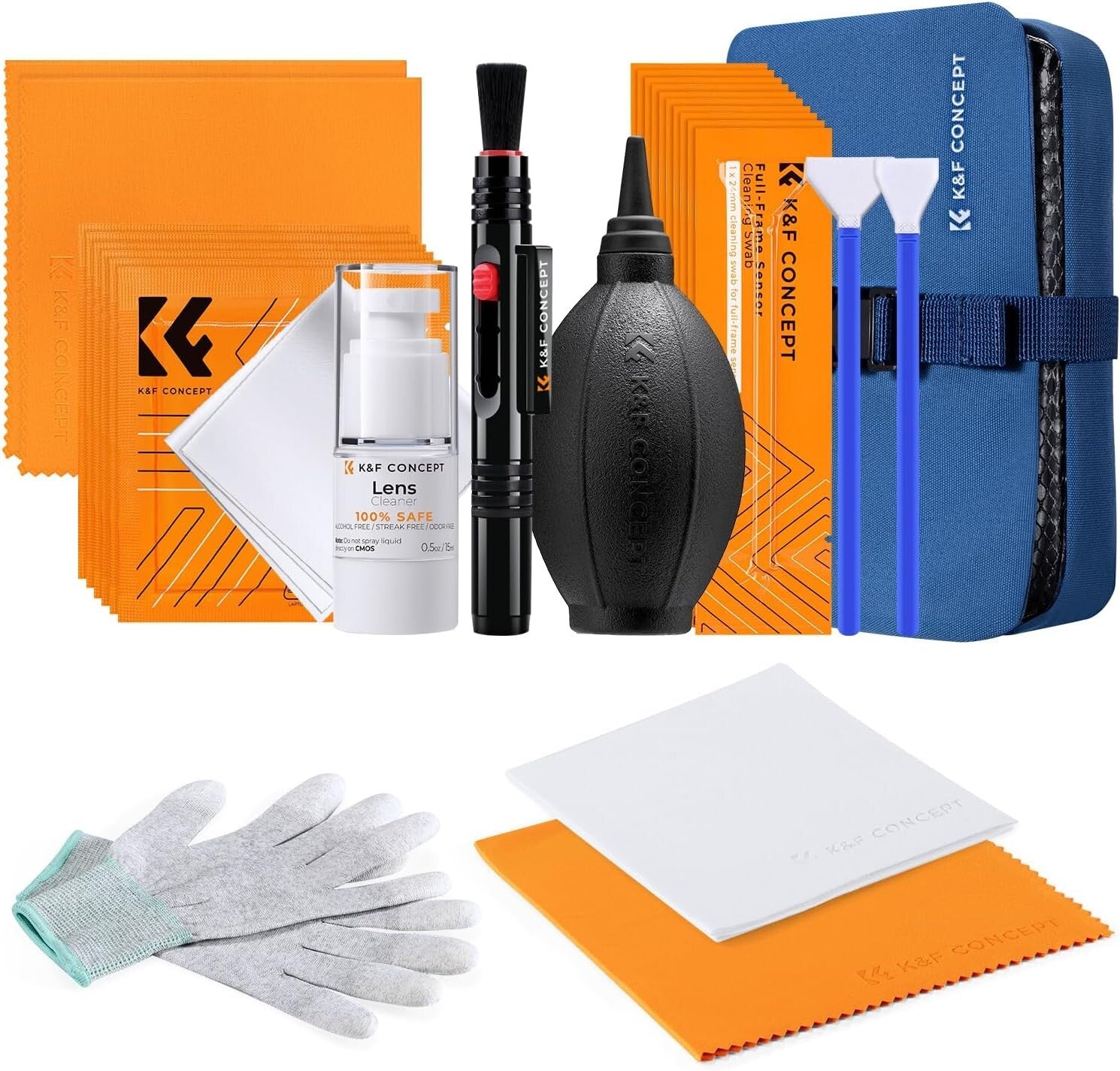 Camera Care Essentials: Complete Lens Cleaning Kit with Sensor Swabs & Gloves
