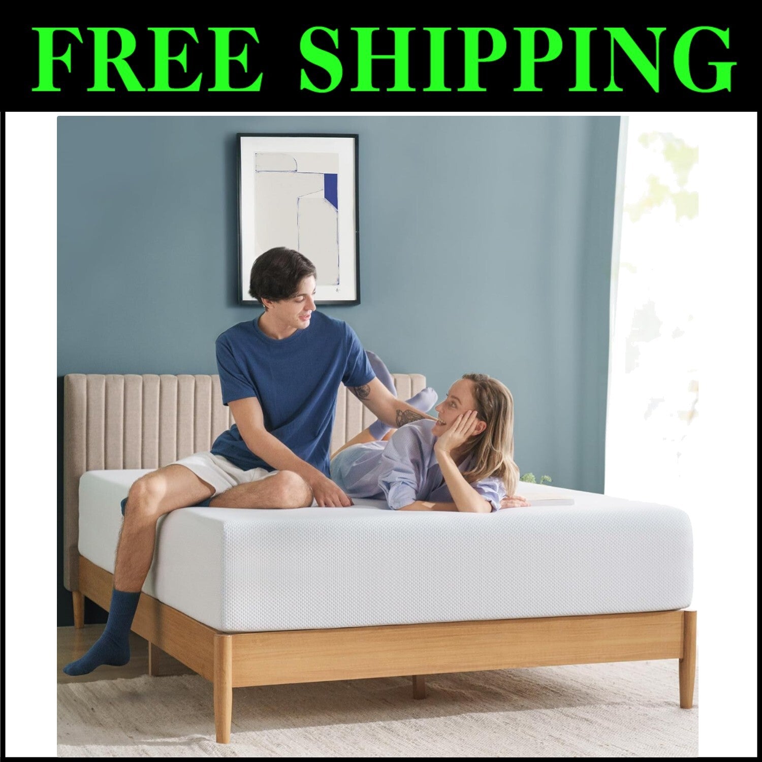 12-Inch King Cooling Gel Memory Foam Mattress - Fiberglass Free & Certified Safe