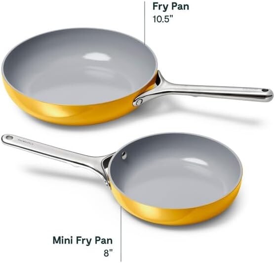 Compact 1.05 qt Nonstick Fry Pan for Healthy Cooking - All Stovetop Compatible