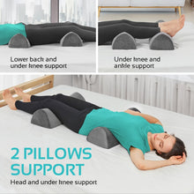 Load image into Gallery viewer, Multi-Position Lumbar Support Bolster Pillows for Legs &amp; Head - Machine Washable