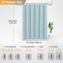 Load image into Gallery viewer, Long Tassel Shower Curtain 72x84 Inch - Premium Linen Blend for Modern Bathrooms