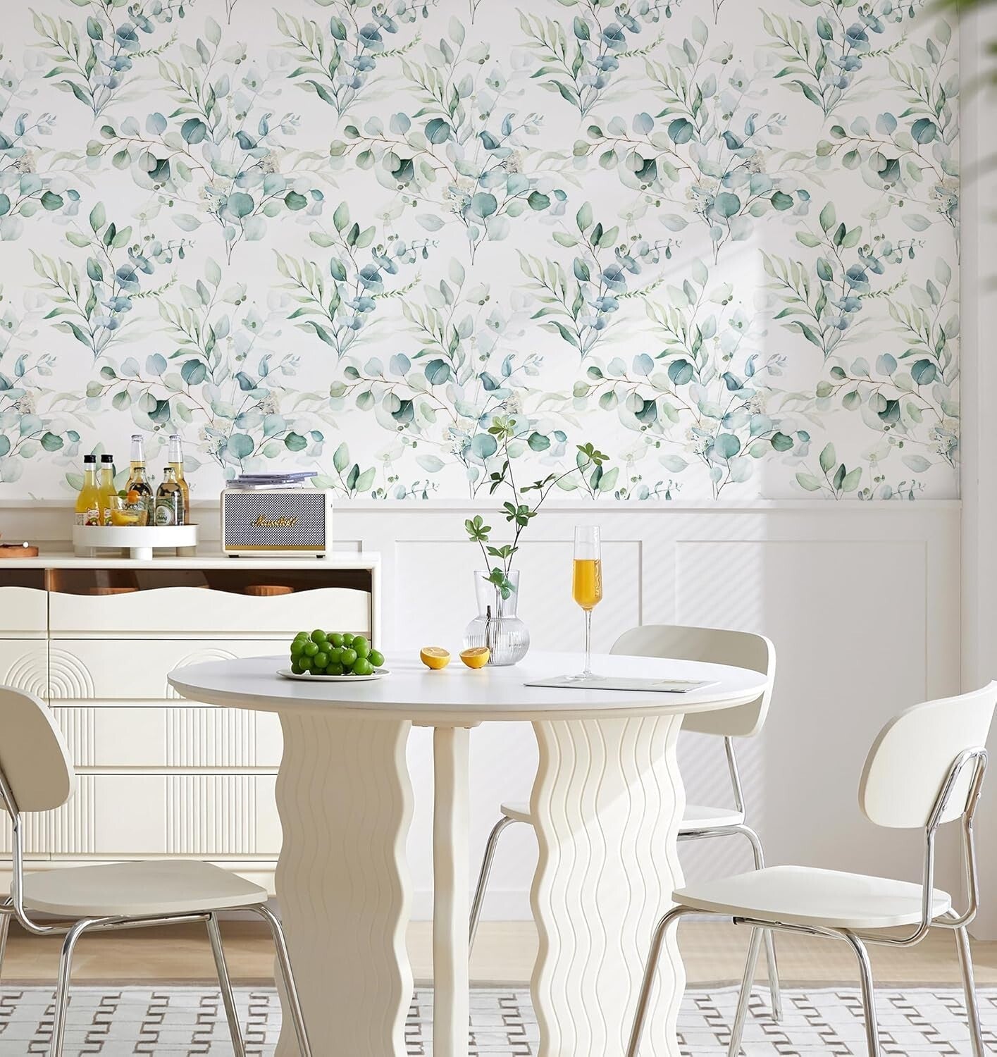 Transform Your Space with Eucalyptus Floral Peel and Stick Wallpaper 48.5 sq ft