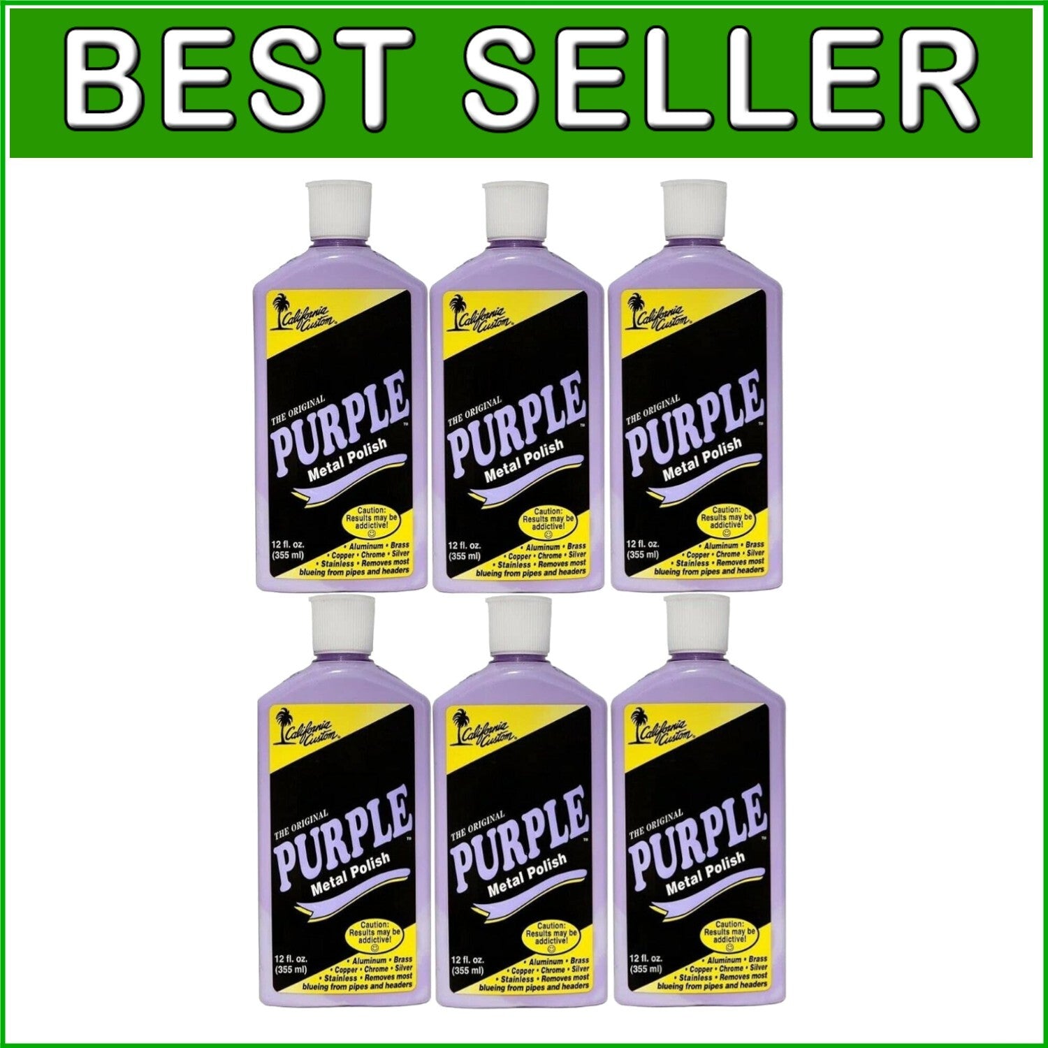 FAA Certified Purple Metal Polish - Safe for Aluminum, Brass, Copper and More