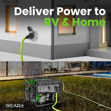 Load image into Gallery viewer, Bright Green 50ft 20 Amp Heavy-Duty RV Extension Cord with Twist Lock Adapter