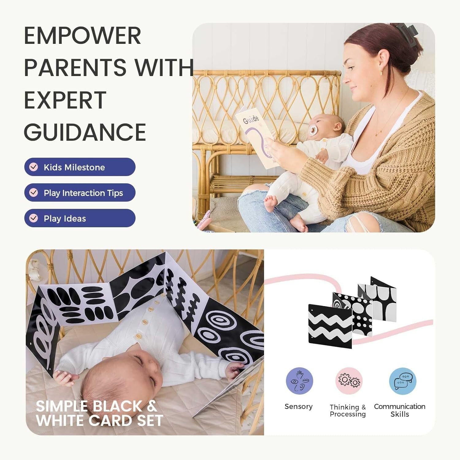 5-in-1 Montessori Baby Toy Set for Newborn Sensory Development & Play