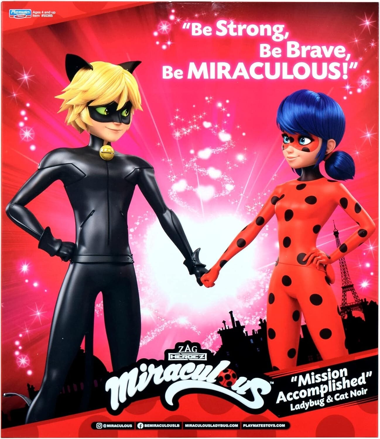 Dynamic Duo: Ladybug & Cat Noir 10" Dolls with Detailed Superhero Fashions