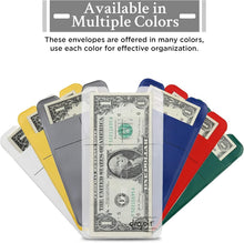 Load image into Gallery viewer, 100 Count Red Heavy-Duty Reusable Envelopes - Secure Currency &amp; Document Storage