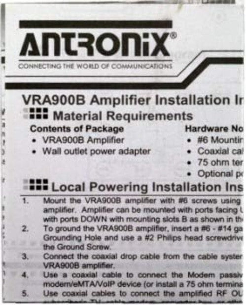 9-Port Bi-Directional Signal Booster Amplifier for Lossless Cable TV Connection
