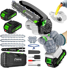 Load image into Gallery viewer, Efficient Mini Chainsaw - Battery Powered, 28.6 Ft/s Speed for Easy Trimming