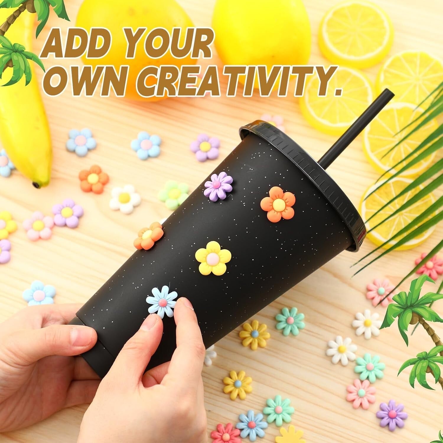 60 Pack Black Glitter Tumblers with Straw & Lid – Stylish Drinkware for Parties