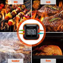 Load image into Gallery viewer, Rechargeable Wireless Meat Thermometer with Colored Probes and LCD Display