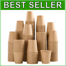 Load image into Gallery viewer, Mini 3 oz Kraft Paper Cups - 1200 Count Disposable Bathroom Solution for Events