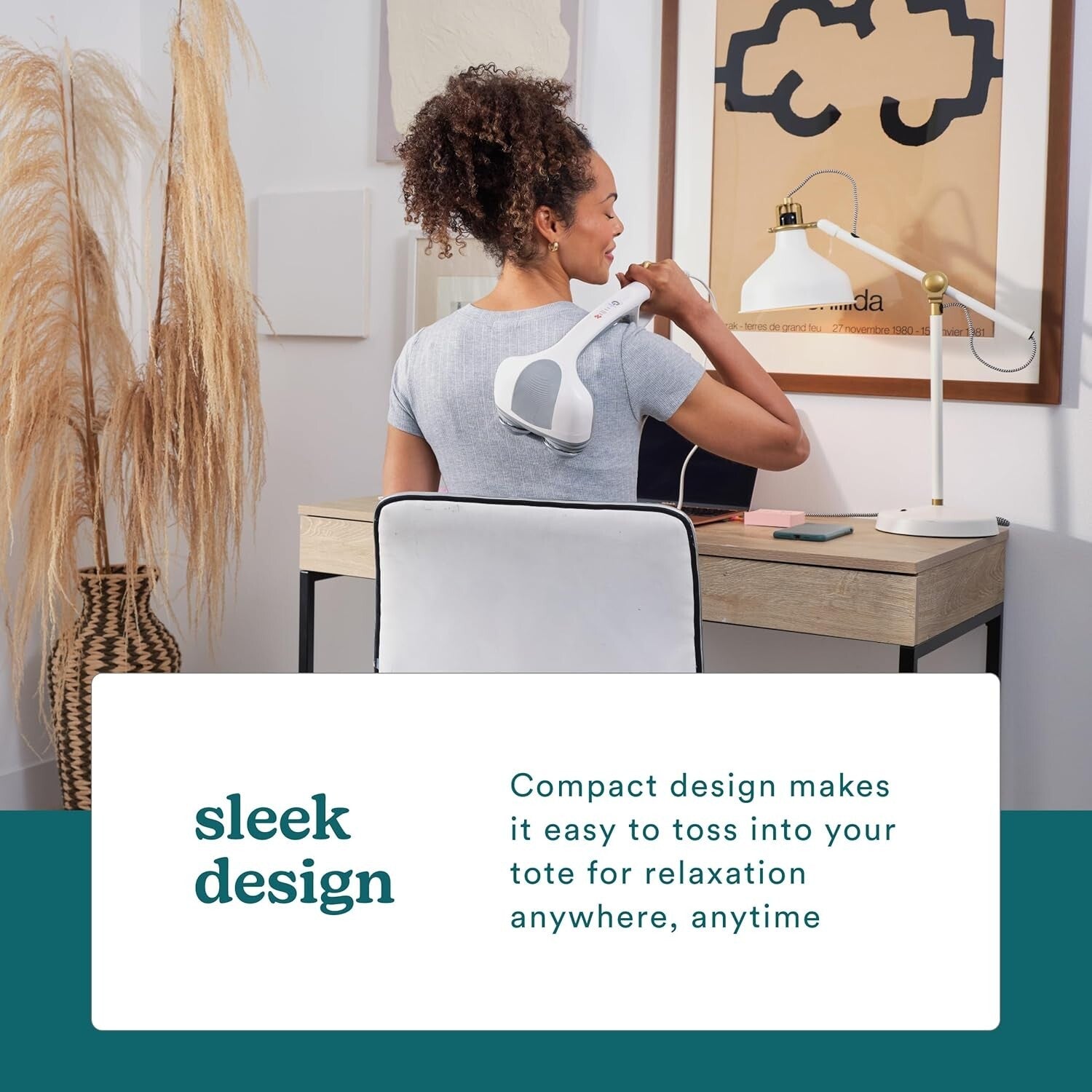 Dual Pivoting Heated Back Massager - Ultimate Relaxation for Neck and Shoulders