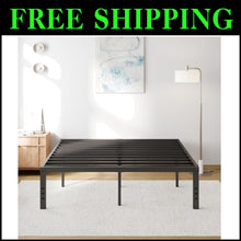 Load image into Gallery viewer, Sturdy 18-Inch King Metal Bed Frame with Silent Support and Storage Space