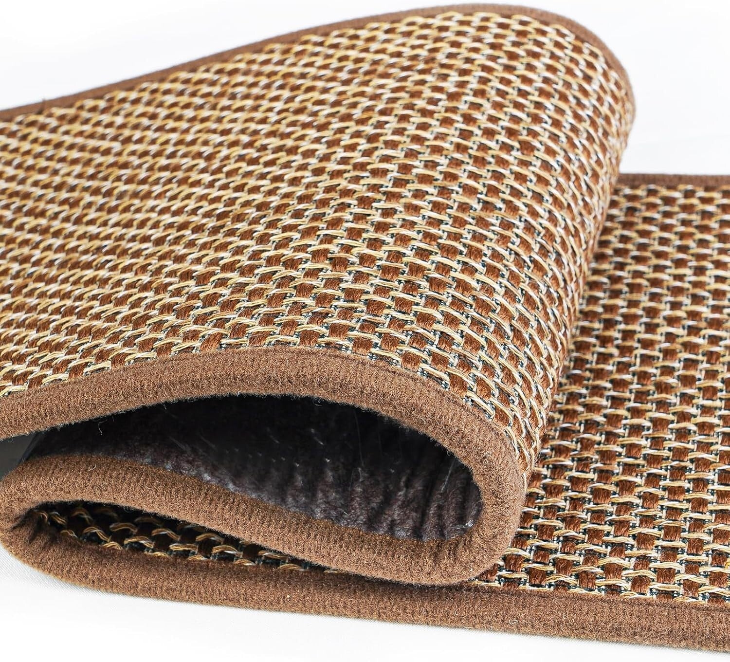 15-Pack Machine Washable Stair Treads for Wooden Steps - Brown Comfort Solution