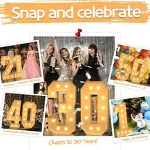 Load image into Gallery viewer, Glamorous 4FT Light-Up Marquee Number 5 - Perfect for Creative Party Themes