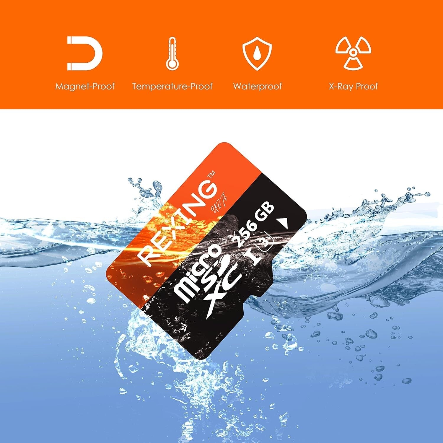 Versatile 256GB MicroSDXC Card with Adapter - Ideal for Cameras & Smartphones