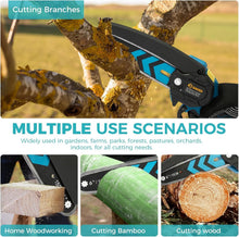 Load image into Gallery viewer, Rechargeable 6-Inch Mini Chainsaw with Dual Batteries - Ideal Father's Day Gift