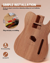 Load image into Gallery viewer, All-Inclusive DIY Electric Guitar Kit with Mahogany Body &amp; Maple Neck - TL Style