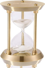 Load image into Gallery viewer, High-Quality Brass Hourglass Sand Timer – Elegant &amp; Functional Home Accessory