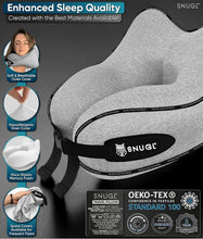 Load image into Gallery viewer, Reversible Airplane Neck Pillow for Comfortable Travel – Includes Carry Clip