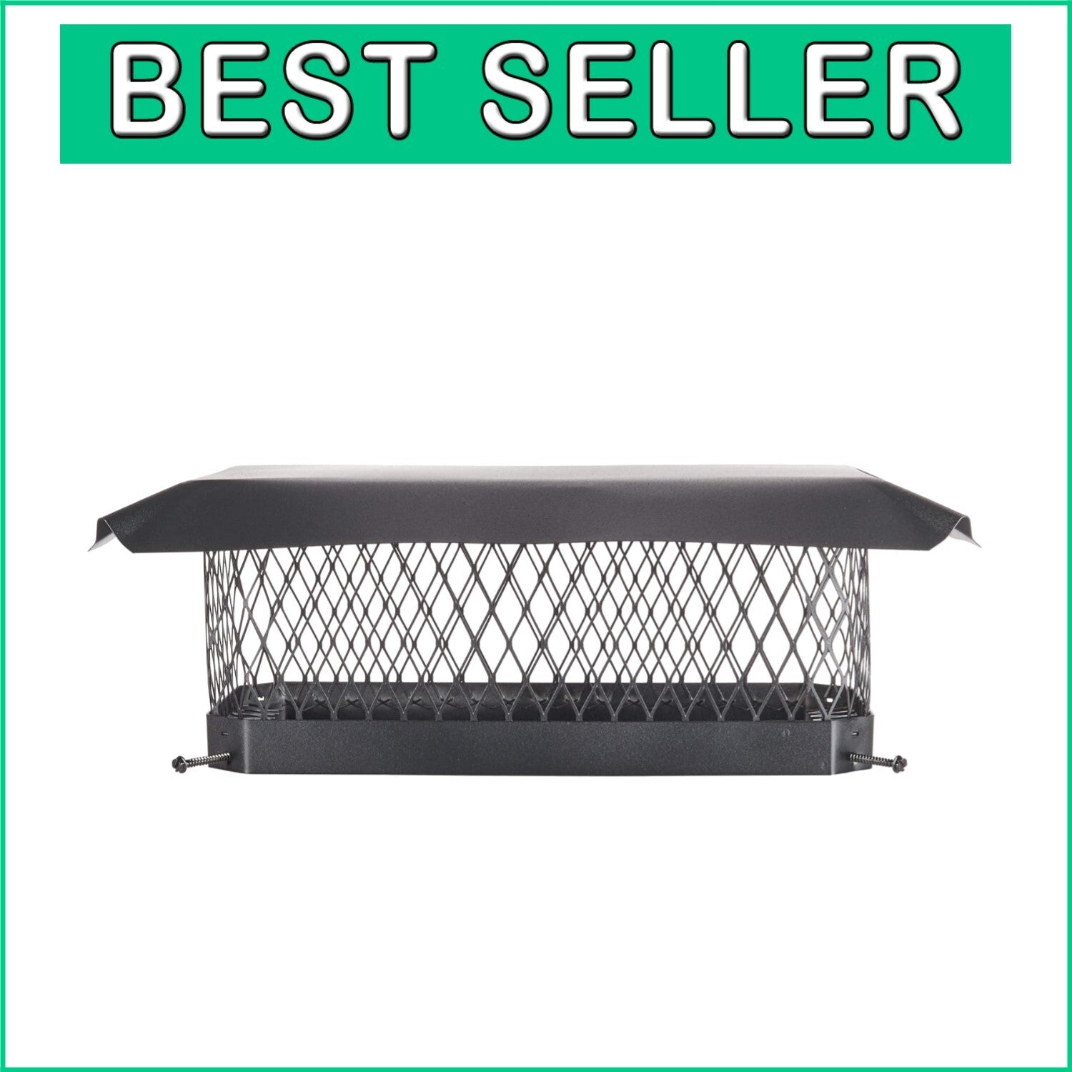 9" x 18" Exterior Mount Chimney Cover - Enhanced Draft & Weather Protection