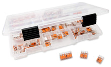 Load image into Gallery viewer, Professional 75pc Wire Connector Set with DIN Rail Mount and Compartment Case