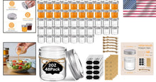 Load image into Gallery viewer, Microwave &amp; Freezer Safe 2 oz Mason Jars - 48 Pack Ideal for DIY Gift Ideas