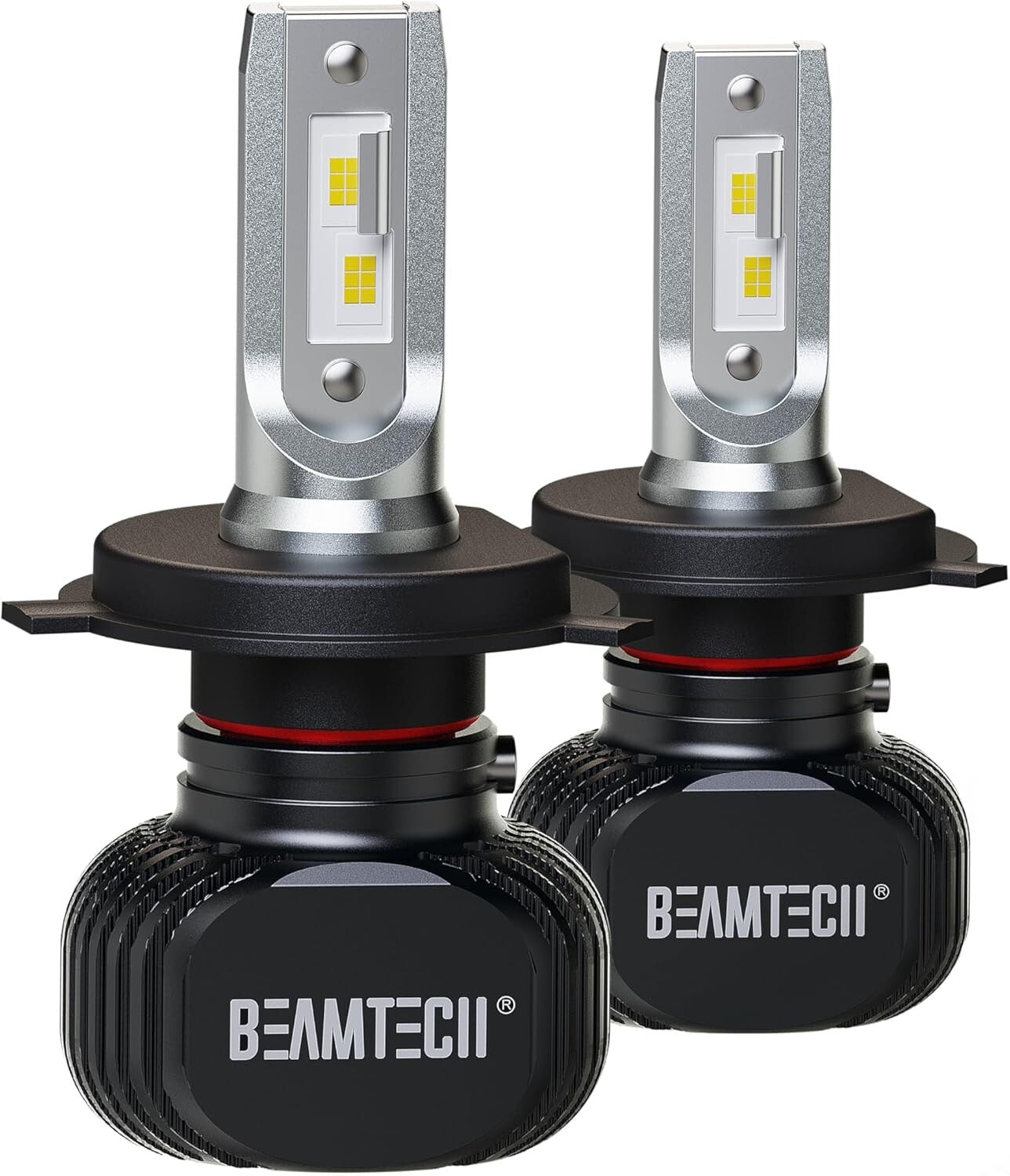 H4 S1 Series 900-3 Fanless Fog Light Bulbs - 300% Brighter, 6500K White, 2 Pack