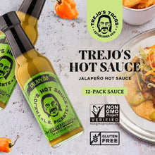 Load image into Gallery viewer, Flavorful Trejo's Hot Sauce with Lime, Honey &amp; Green Olives | Non-GMO | 12 Count