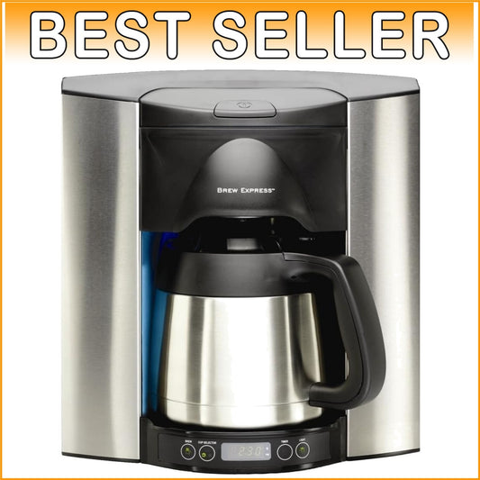 Elegant Stainless Steel Programmable Coffee System with Built-in Water Supply