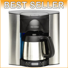 Load image into Gallery viewer, Elegant Stainless Steel Programmable Coffee System with Built-in Water Supply