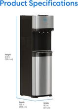 Load image into Gallery viewer, Effortless Bottom Loading Stainless Steel Water Dispenser with Safety Lock
