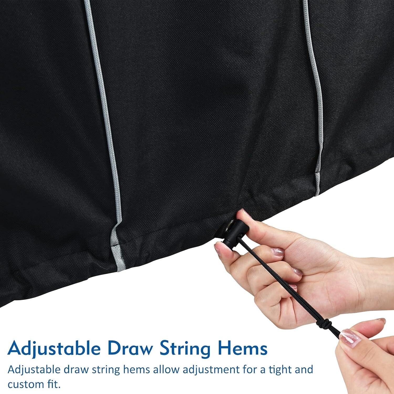 Easy Install Waterproof AC Cover with Adjustable Drawstring for Outdoor Units