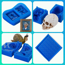Load image into Gallery viewer, Sapphire Blue Silicone Mold Making Kit - 4.4 lbs of Versatile Casting Material