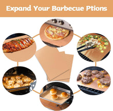 Load image into Gallery viewer, Non-Stick Heat Resistant Copper Grill Mats for Gas, Charcoal &amp; Electric BBQs