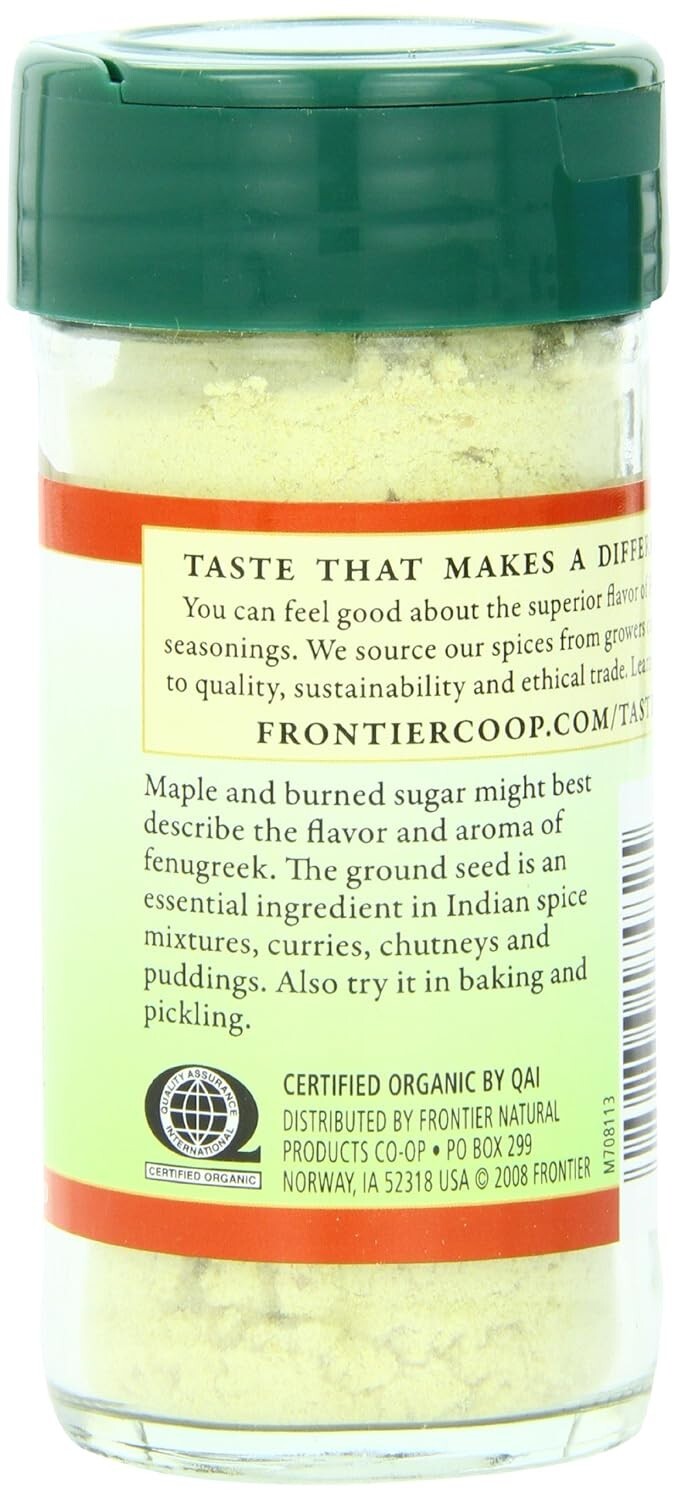Versatile Organic Ground Fenugreek Seed - 2 Ounce, Perfect for Baking & Cooking