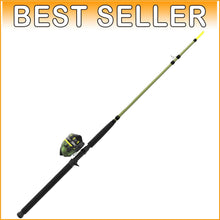 Load image into Gallery viewer, Ambidextrous 7'0'' Spincast Rod &amp; Reel Combo with All-Metal Gears, 24 lb Drag