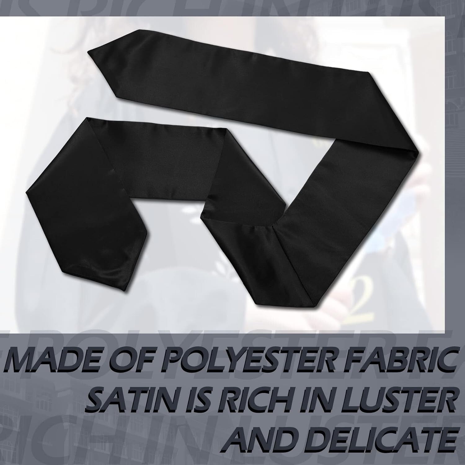 Classic 70-Inch Graduation Stoles - 24 Pack of Unisex Satin Celebration Attire