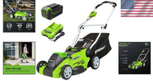 Load image into Gallery viewer, Lightweight 40V Battery-Powered Push Mower with 5 Cutting Positions &amp; Charger
